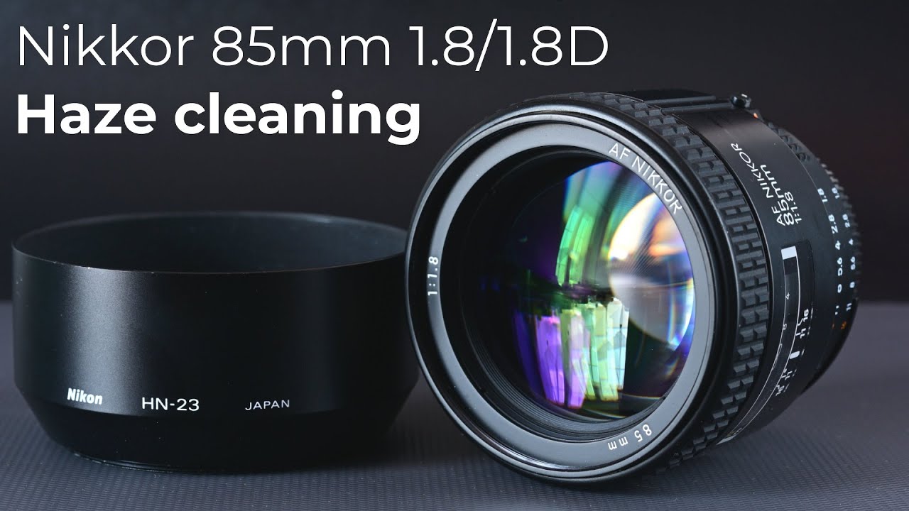 Nikon Nikkor 85mm f/1.8 : Haze cleaning : Disassembly : Lens