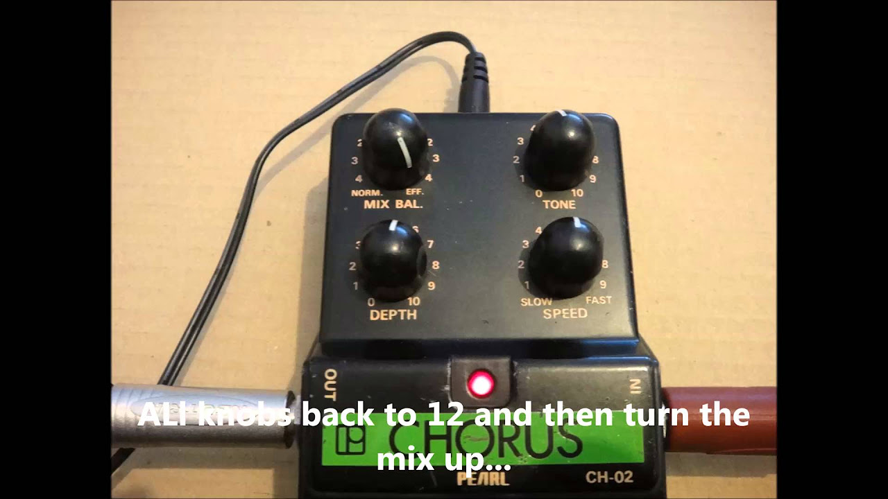Pearl CH 02 analog chorus demo - YouTube