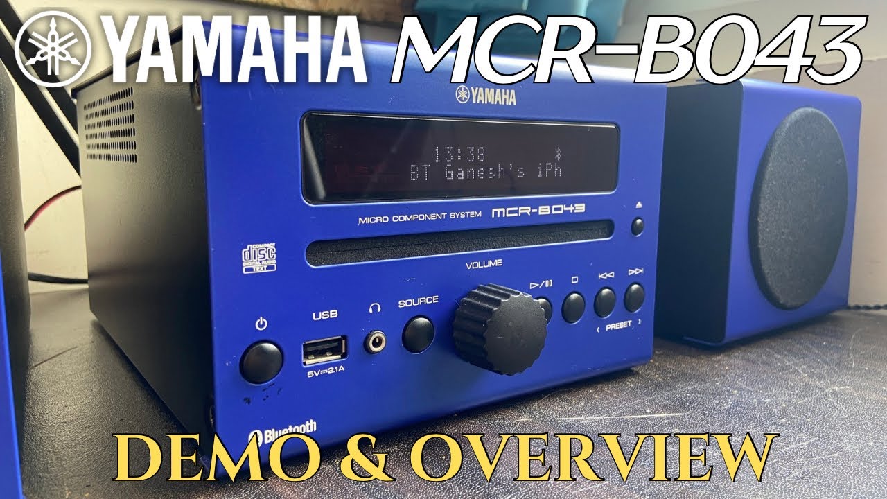 Yamaha MCR-B043 Micro Component System - Overview - YouTube