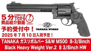 2025年7月10日入荷予定】タナカガスリボルバーS&WM5008-3