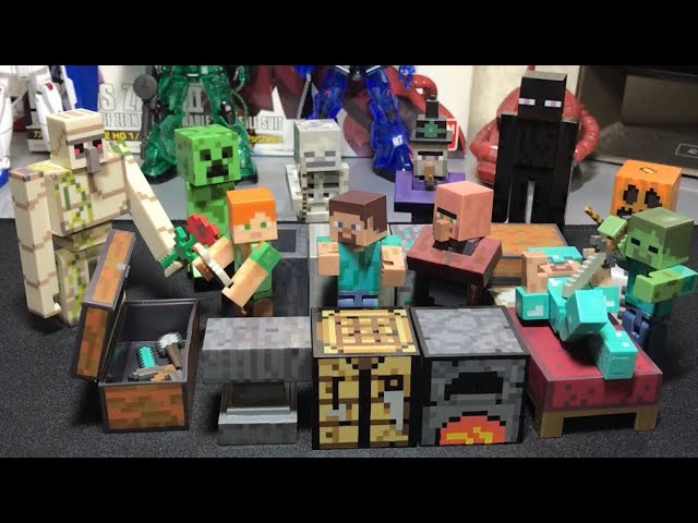 マインクラフト アクションフィギュア レビュー - YouTube