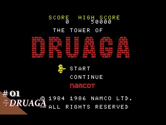 Play】MSX ドルアーガの塔 #01 レトロゲーム - YouTube