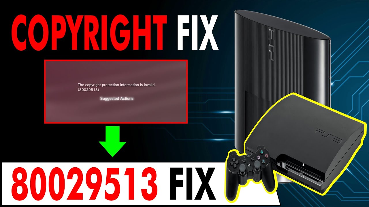 PS3 Error 80029513 Copyright FIX - YouTube