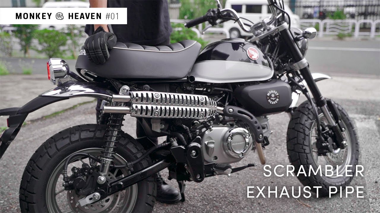 SP TAKEGAWA SCRAMBLER EXHAUST PIPE | HONDA MONKEY CUSTOM VLOG from