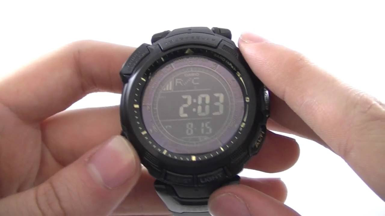 Men's Casio Pro Trek Chronograph Watch PRW-1300Y-1VER Watch Review