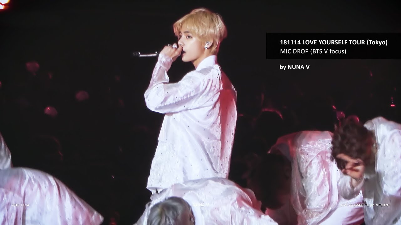 181114 LOVE YOURSELF - MIC DROP / BTS V focus / 방탄소년단 뷔 (4K