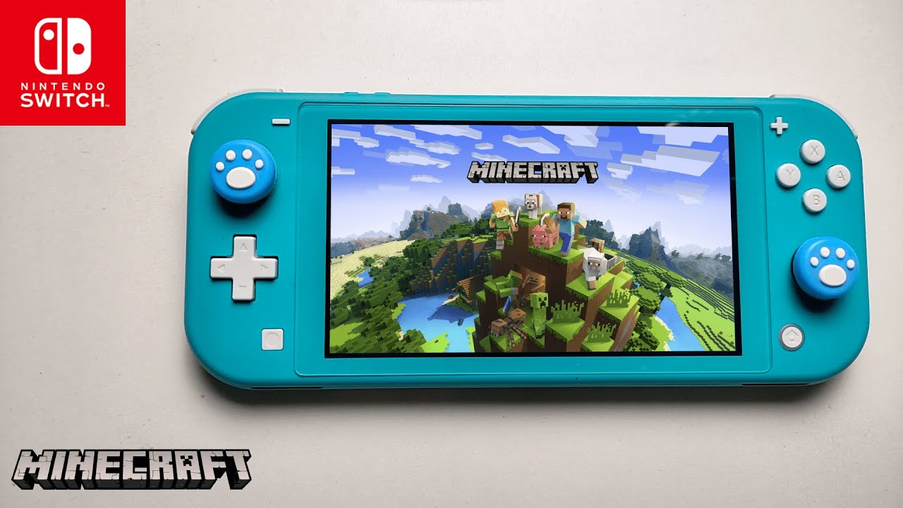Minecraft Nintendo Switch Lite Gameplay - YouTube