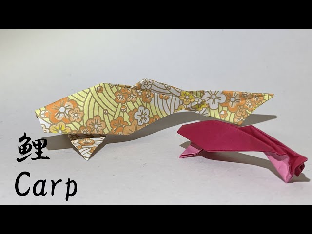 15cm折り紙1枚】鯉 Origami Carp - YouTube