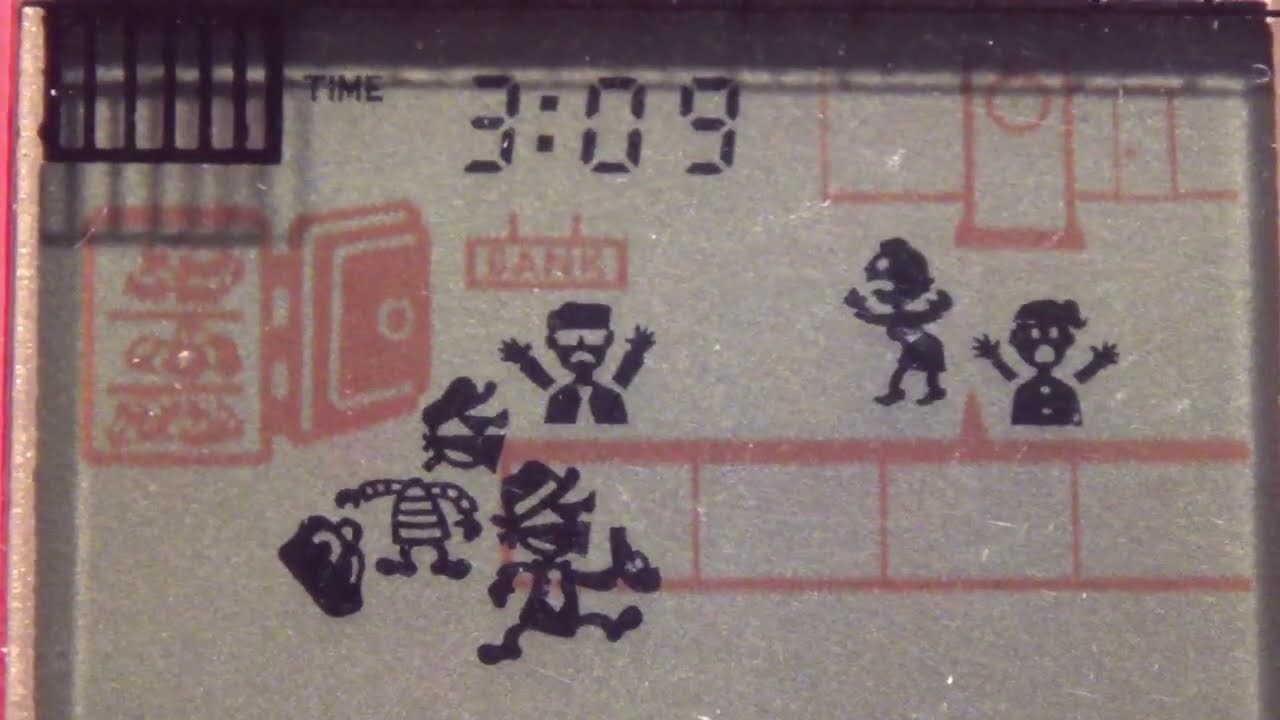 レトロ 液晶ゲーム】バンクギャング バンダイ ゲームデジタル 銀行強盗