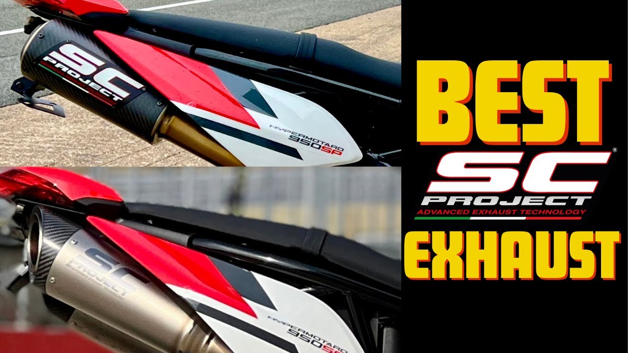 SC-Project CR-T M2 Mufflers for Ducati Hypermotard 950 - YouTube