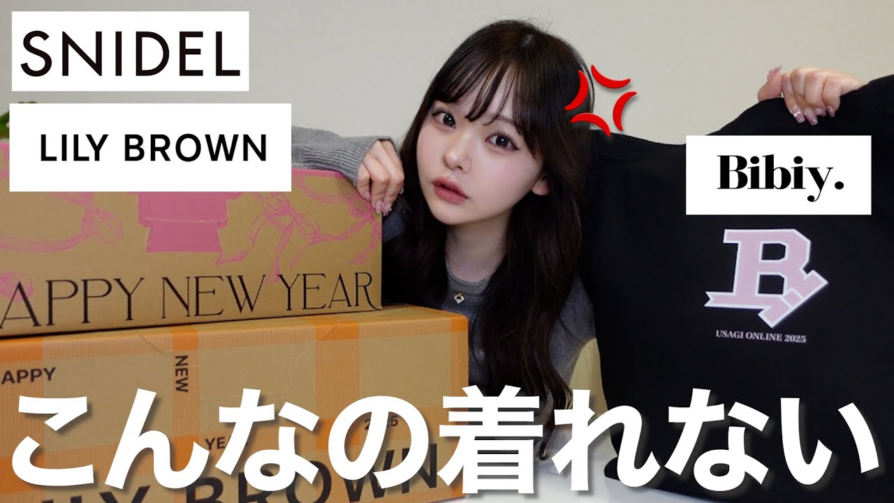 2025福袋開封】派手すぎて着れない服たちに絶望…【SNIDEL / LILY BROWN