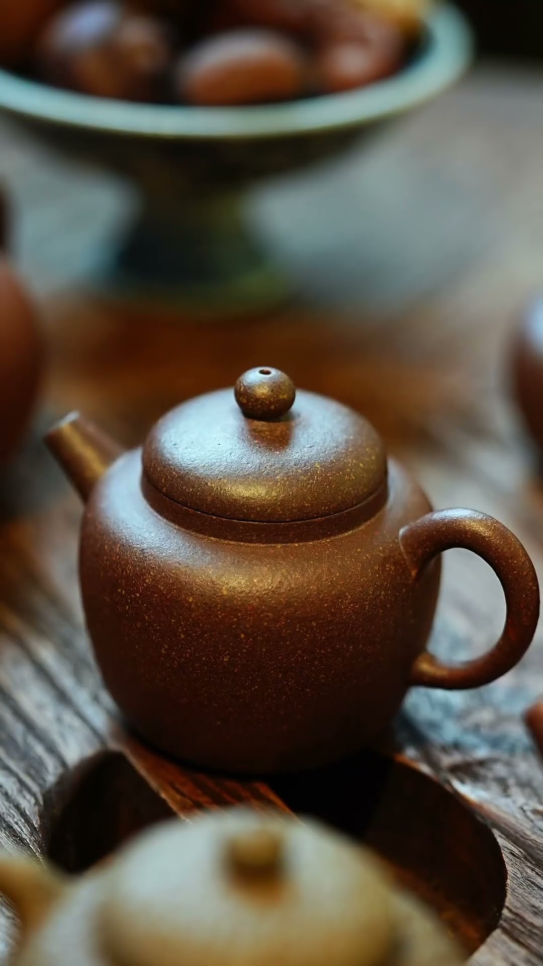 中国煎茶器 沈順娣作 紫砂 六方菱花急須 茶注 作品証明書付 中国