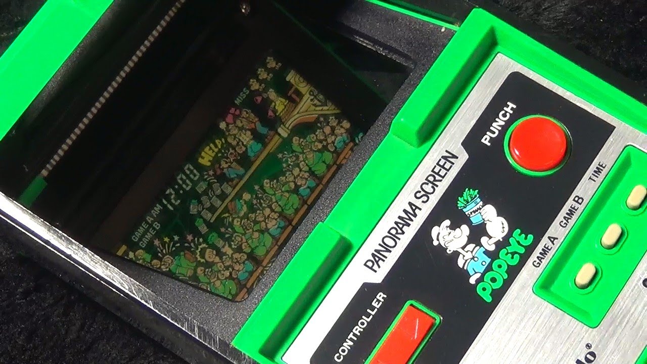 パノラマスクリーン】任天堂 ゲームウォッチ ポパイ カラフル ブルート