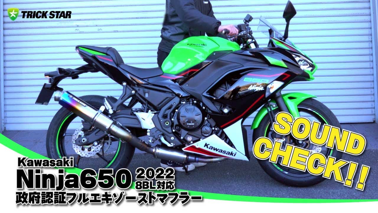 トリックスター / Ninja650（22） 政府認証フルエキゾーストマフラー