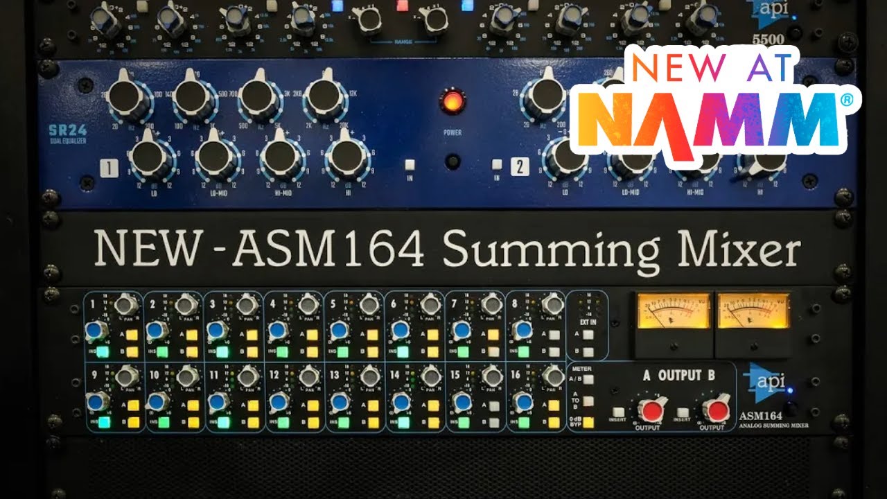 NAMM 2025: The API ASM164 summing mixer has 16 channels of analog