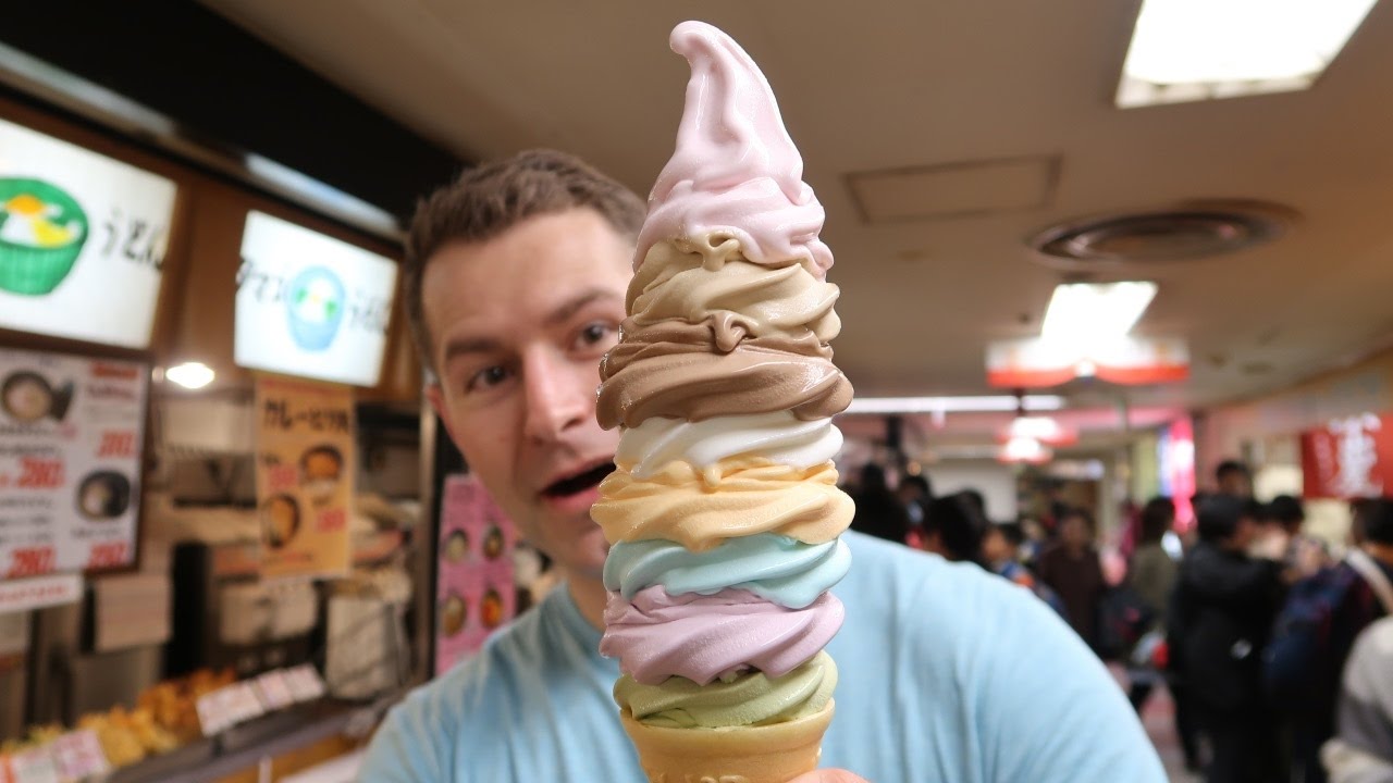 Tokyo's BIGGEST ICE CREAM CONE - YouTube