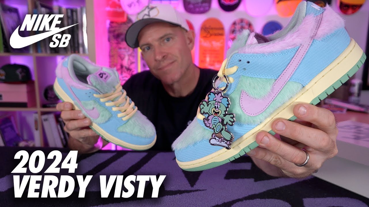 Nike SB Dunk Low QS Visty by Verdy Shoe Review! - YouTube