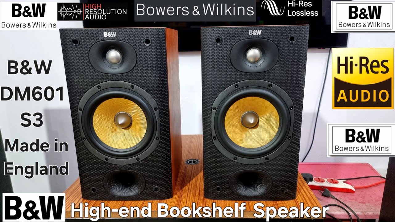 Bowers & Wilkins DM601 S3 (High-End) Audiophile Bookshelf Speaker