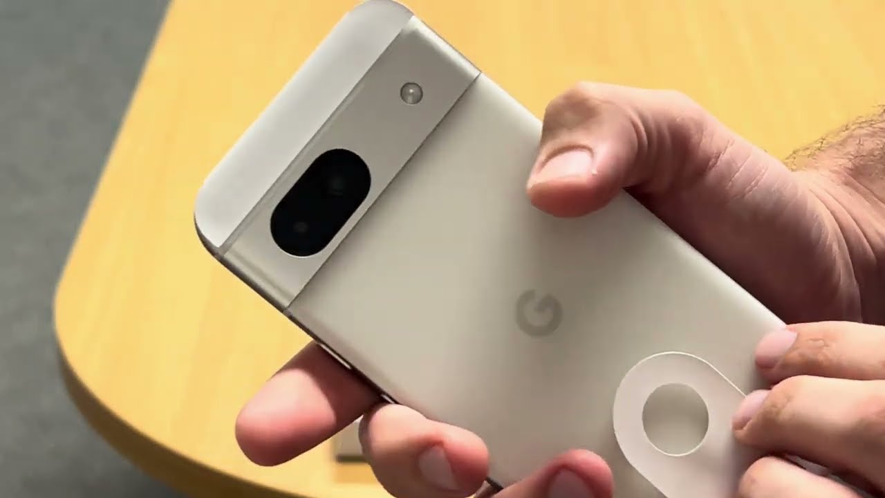 Google Pixel 8a Porcelain Smartphone Unboxing Video (no comment