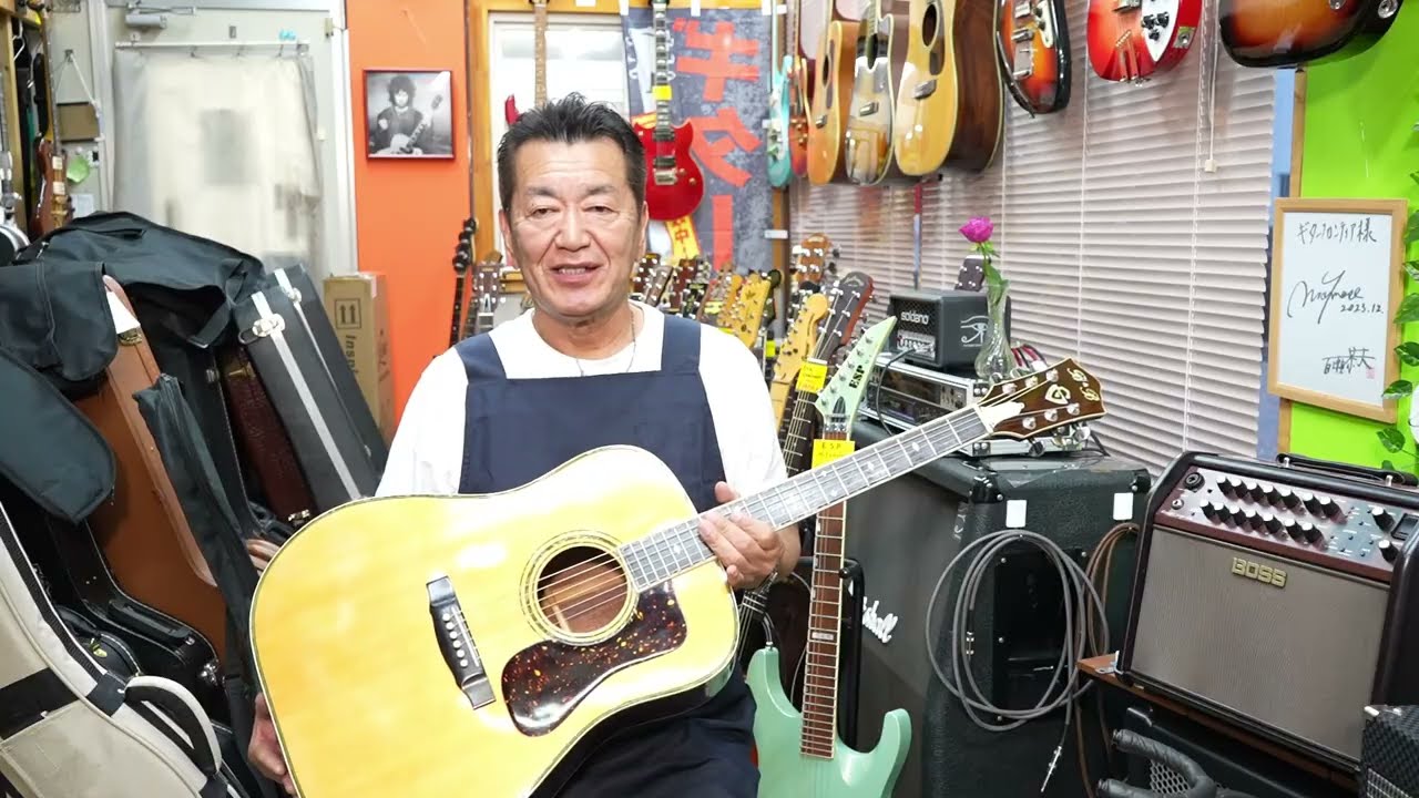 YAMAHA.LA-17トップ、バック単板! ハードケース付き YAMAHA.LA-17