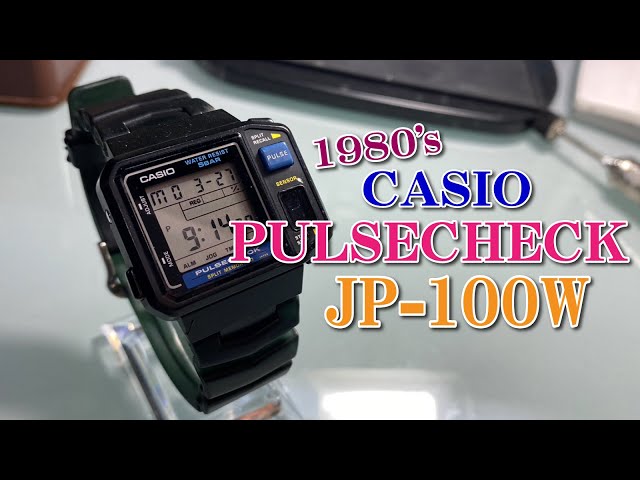 1980's CASIO PULSECHECK JP-100W - YouTube