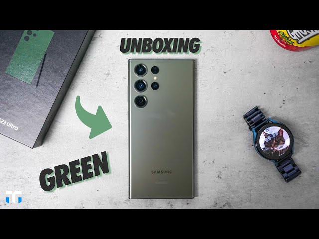 Samsung Galaxy S23 Ultra Green Unboxing + First Impressions! - YouTube