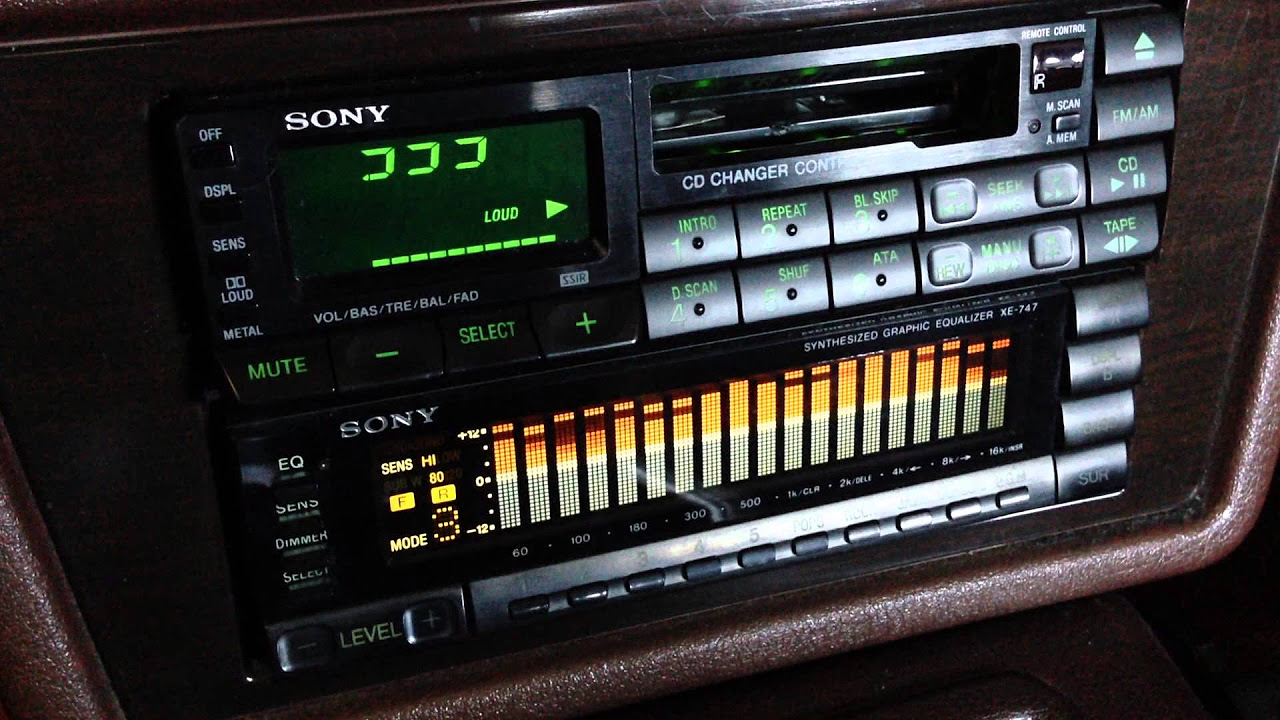 SONY XR-777 XE-747 カセットデッキ グラフィックイコライザー - YouTube