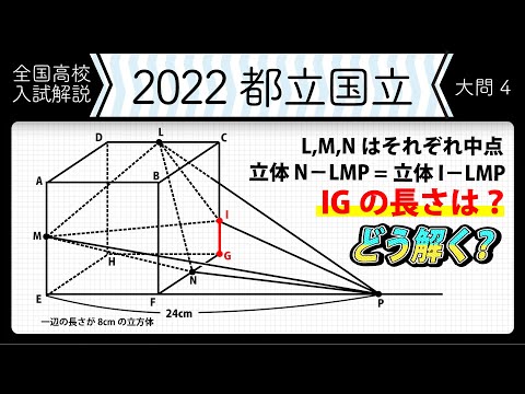 2022年全国高校入試数学解説】東京都立 国立 大問4 高校入試 高校受験