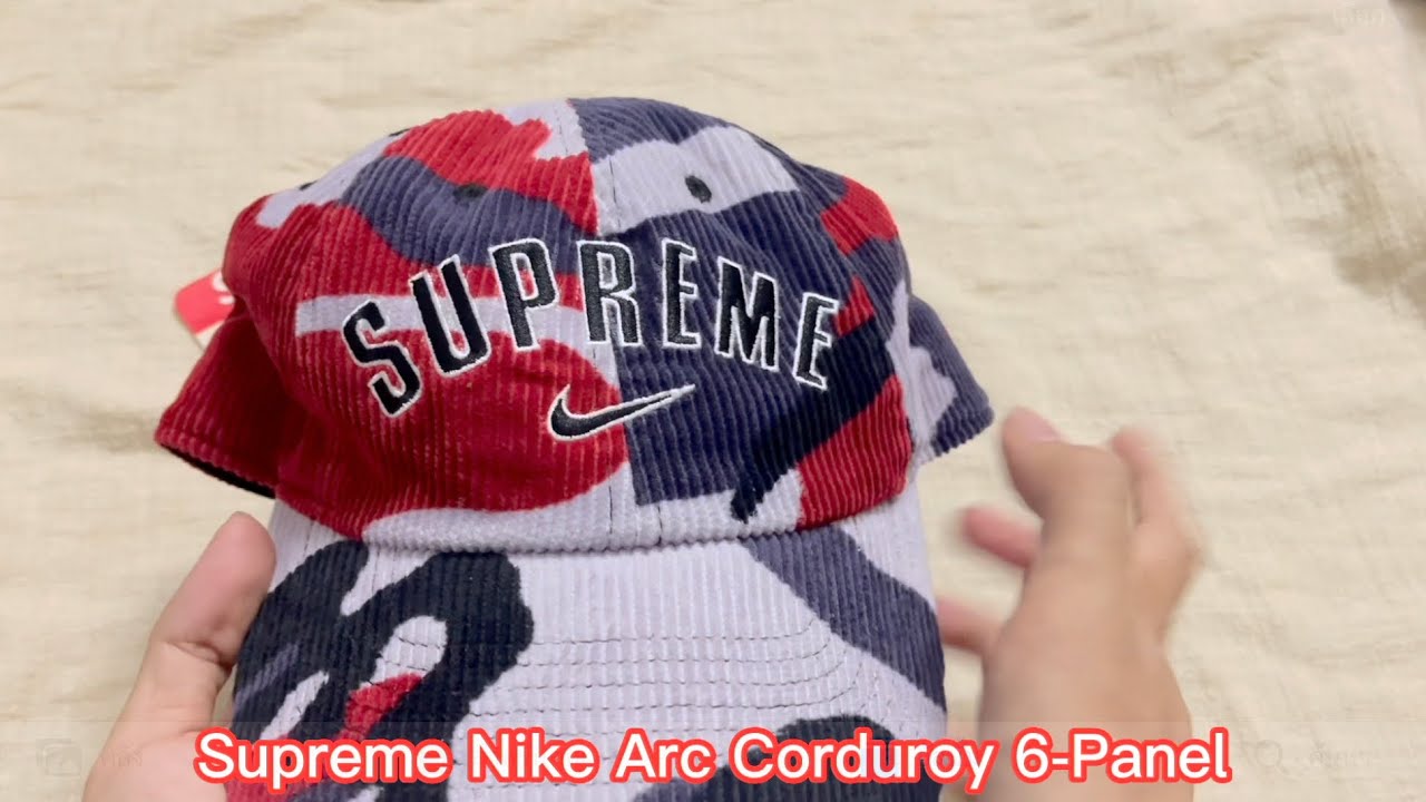 Supreme Nike Arc Corduroy 6-Panel red camo - YouTube