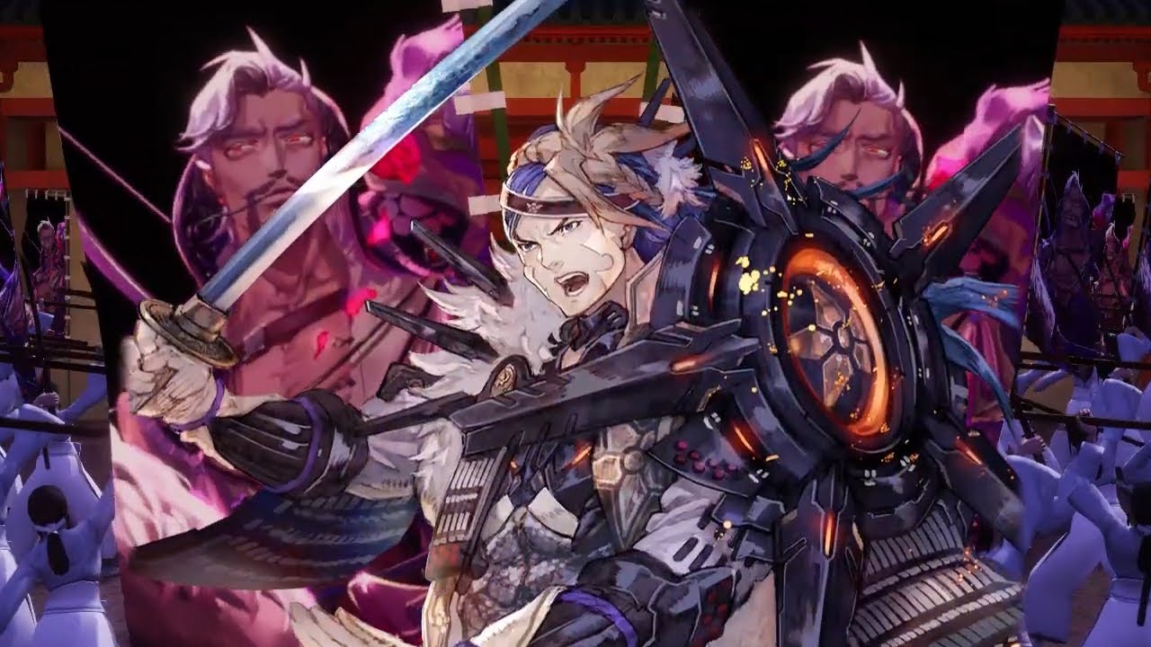 英傑大戦】源頼朝・上総広常vs静御前・羽柴秀吉【武皇の大恩命】 - YouTube