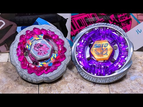 Rock Aries ED145B vs Burn Sagittario 105HF | Metal Fight Beyblade
