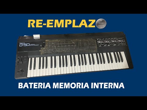 ROLAND D-50 INTERNAL MEMORY BATTERY REPLACEMENT - YouTube