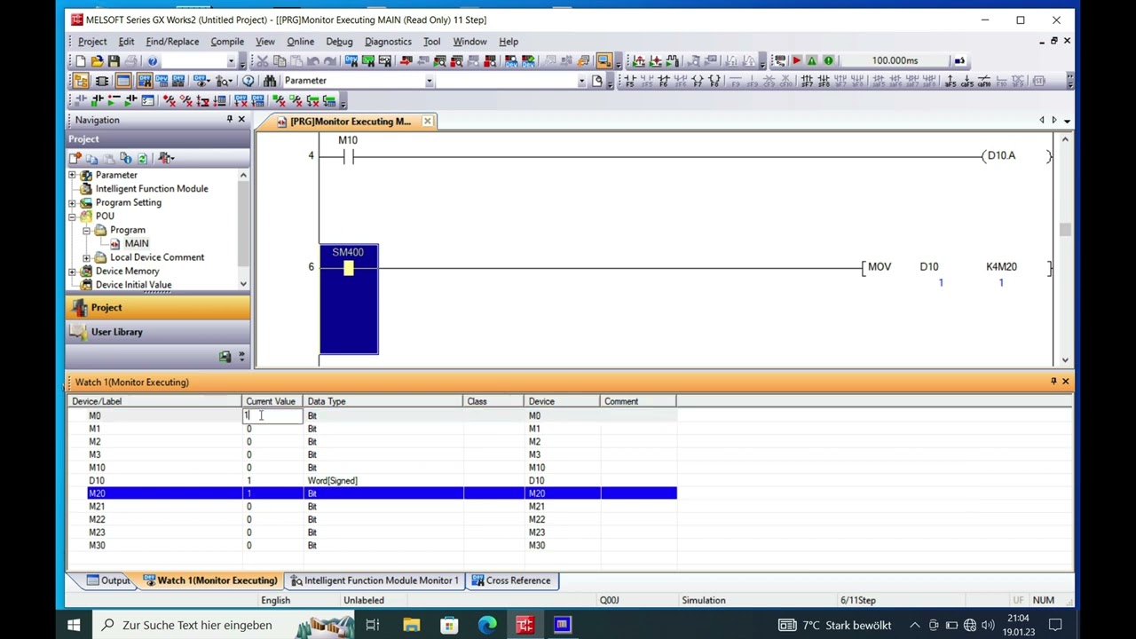 Convert Bit to Word and Word to Bit in Mitsubishi Melsoft GXWorks2