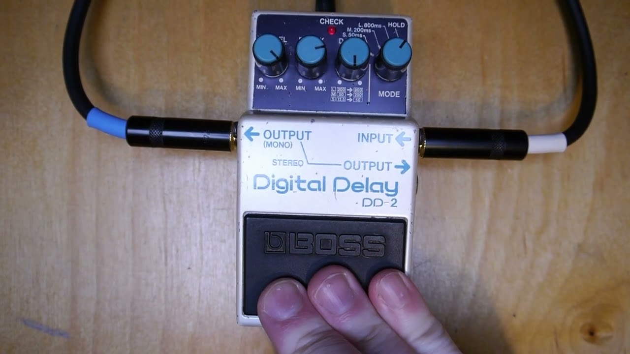 Boss DD-2 Digital Delay W/Box 1985 Vintage Guitar Pedal Made in