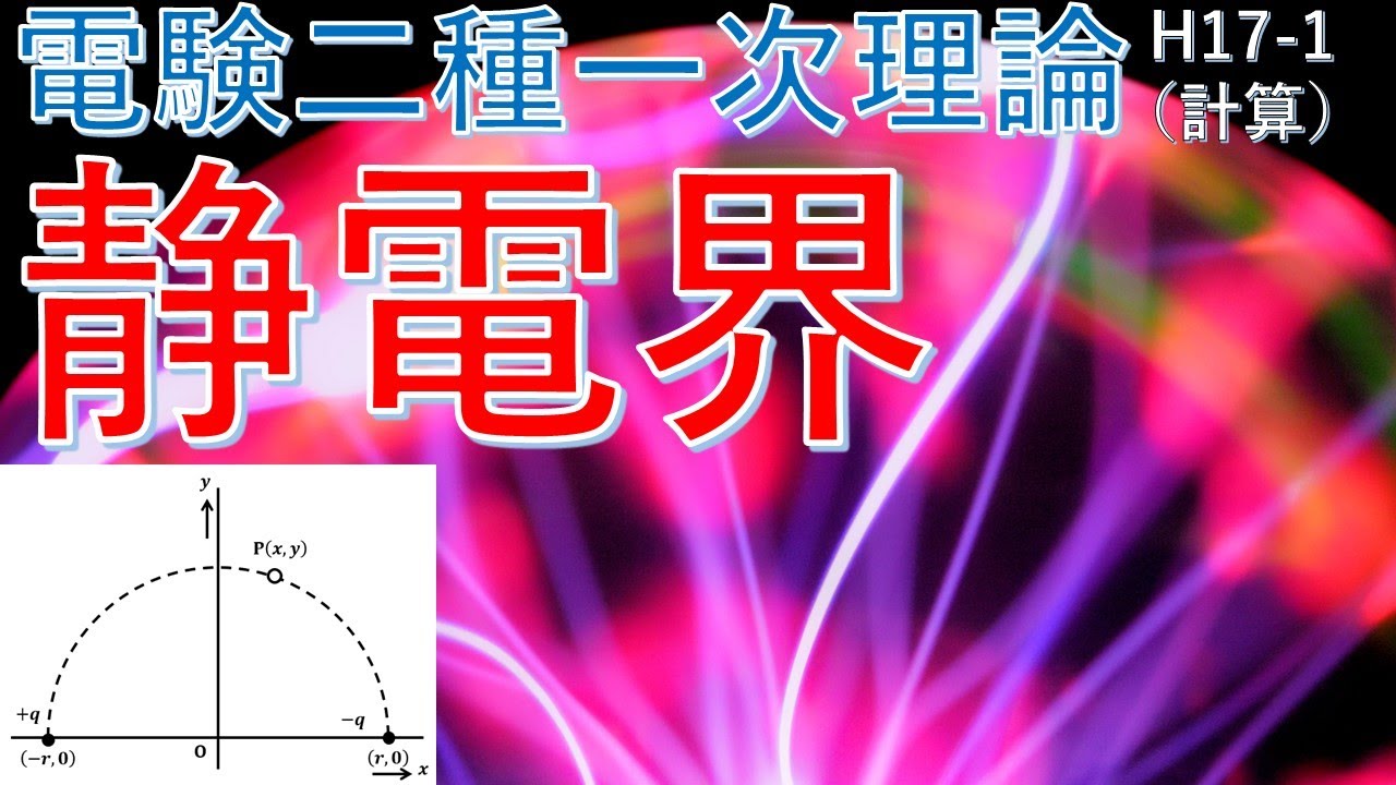 電験二種一次 理論 （平成17年 問1）】静電界の計算（過去問徹底解説