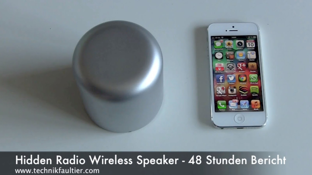 Hidden Radio Wireless Speaker - 48hrs Review - YouTube