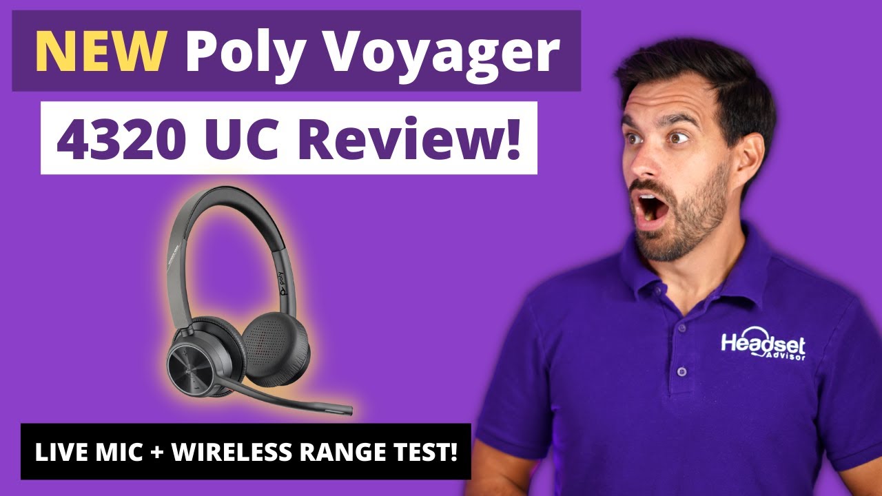 Poly Voyager 4320 UC Dual Speaker Wireless Bluetooth Headset