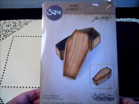 Review of Tim Holtz Coffin Box by Sizzix - YouTube