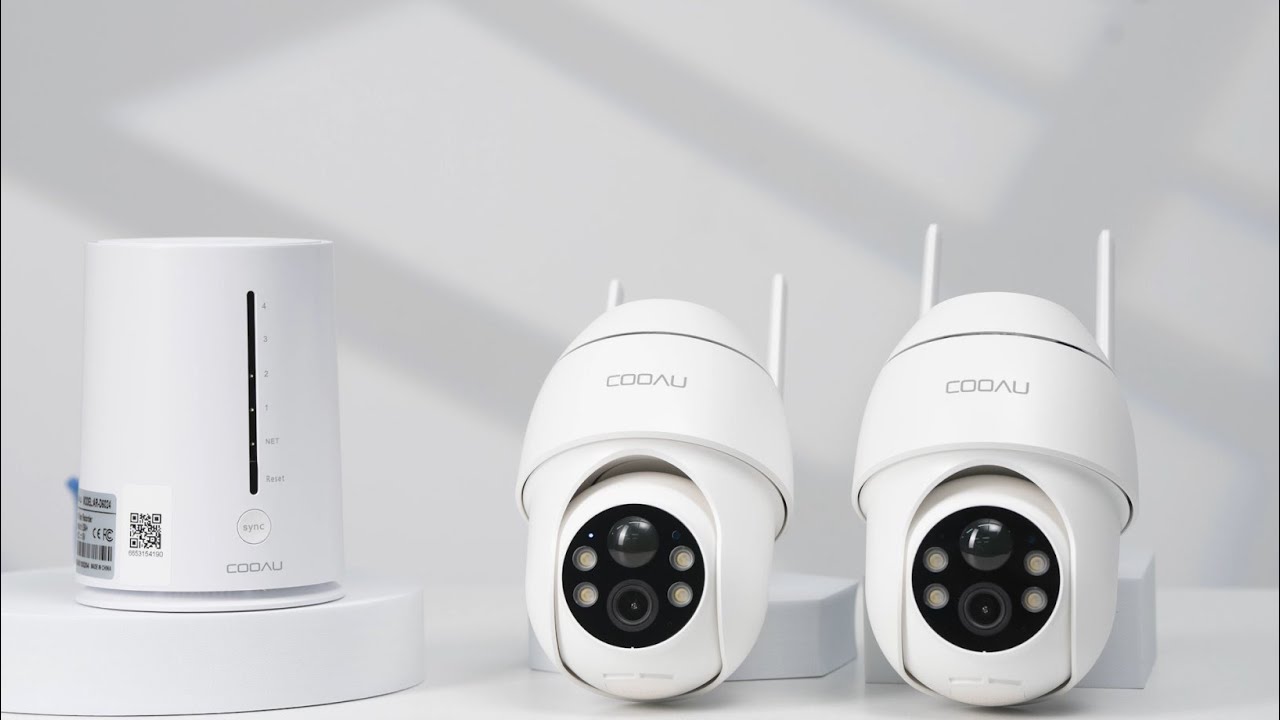 English】COOAU C7 Home Security Wireless Outdoor Cameras System