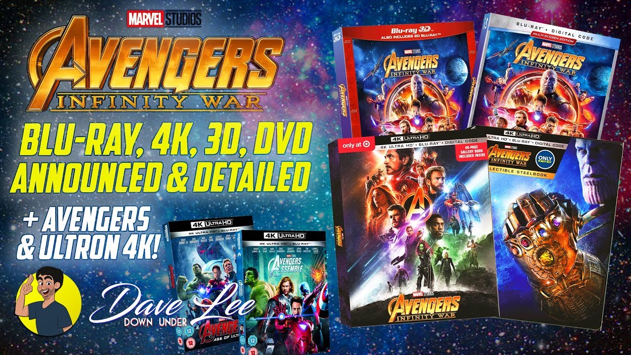 MARVEL MCU INFINITY SAGA: COMPLETE 23 MOVIE BLU-RAY, 4K BOX SET