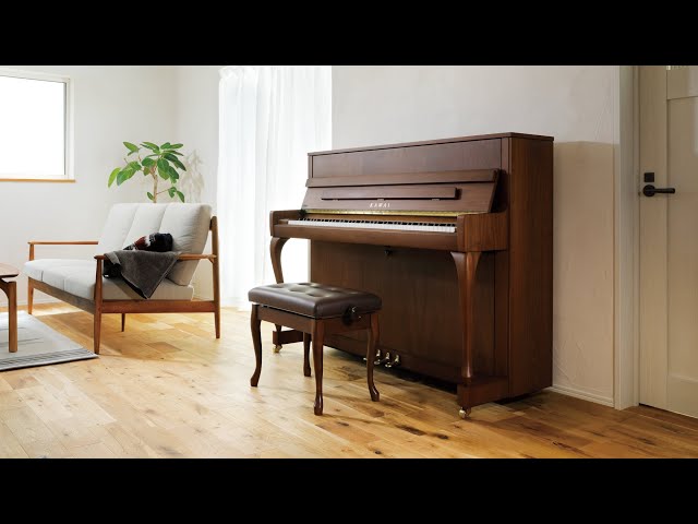 カワイ LD-200WSF 気品ある美しい色合い、木目猫脚のコンパクトピアノ