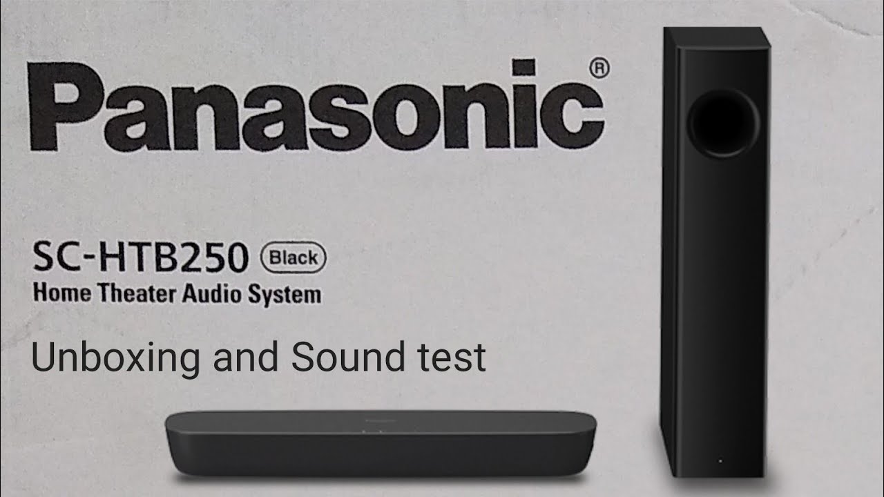 Panasonic SC-HTB250GWK: Unboxing and Soundtest - YouTube