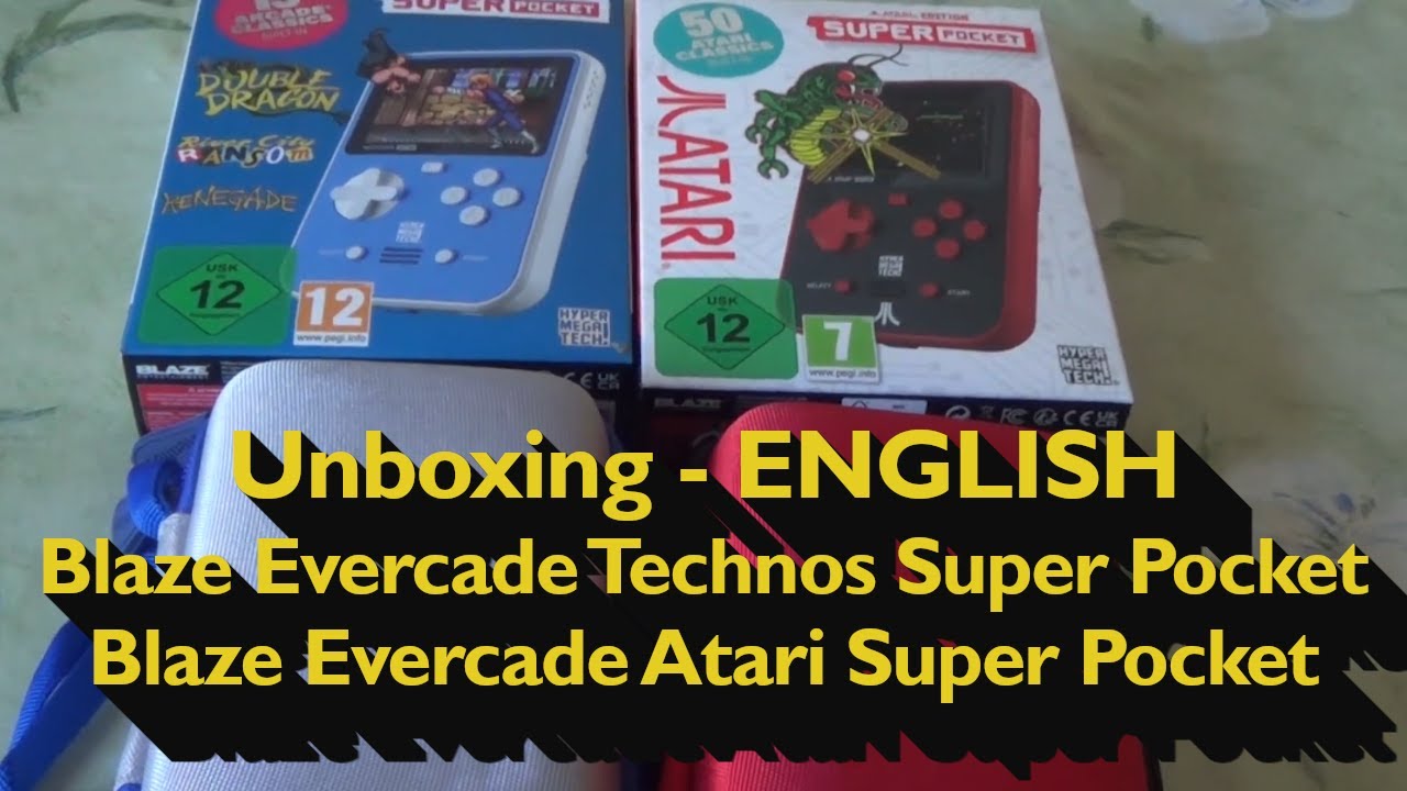 Unboxing Blaze Evercade Technos Super Pockets: Technos & Atari