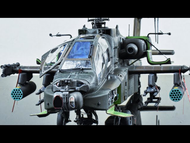 陸自の攻撃ヘリAH-64D「アパッチ・ロングボウ」MENG 1/35 Boeing AH