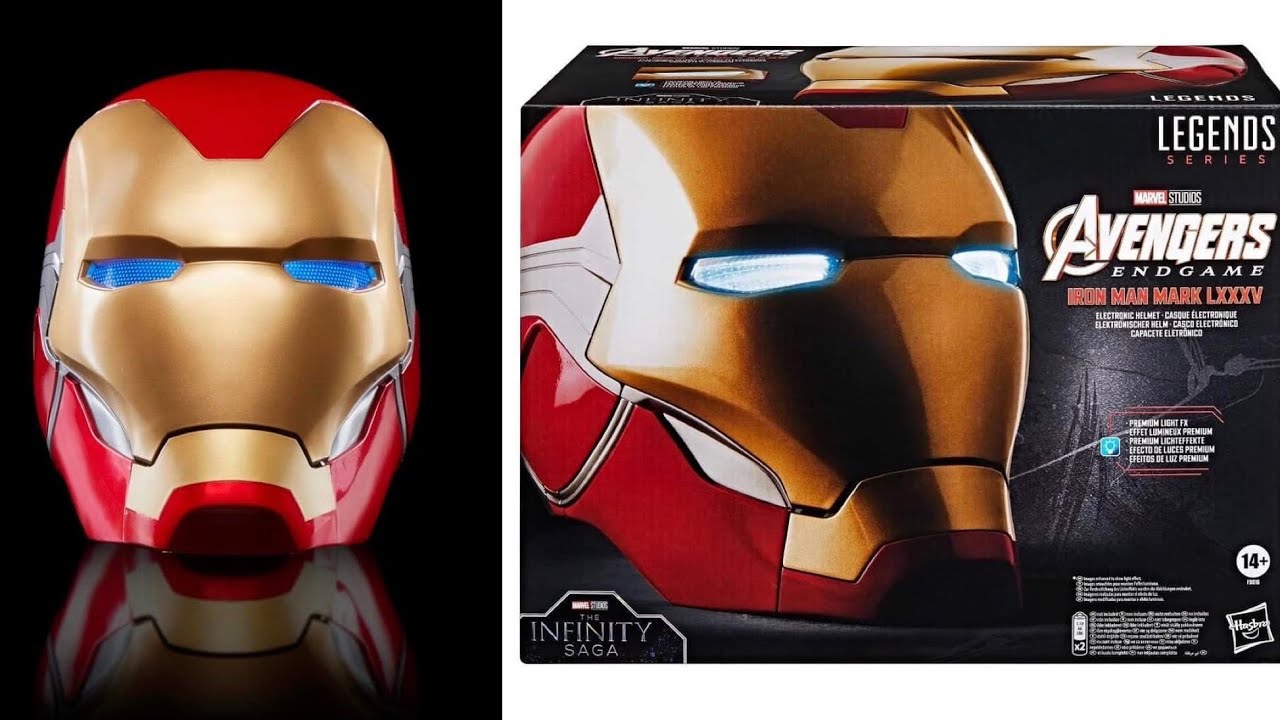 New Marvel Ironman Mark 85 Helmet revealed by Hasbro - YouTube