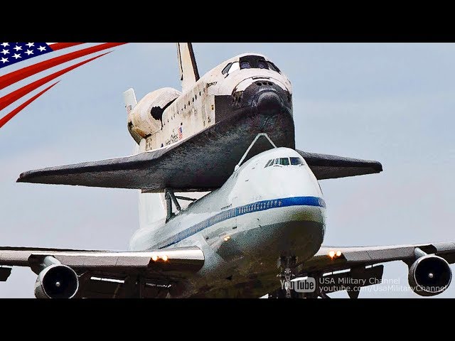 Space Shuttle Piggyback on NASA's Powerful Boeing 747 SCA - YouTube