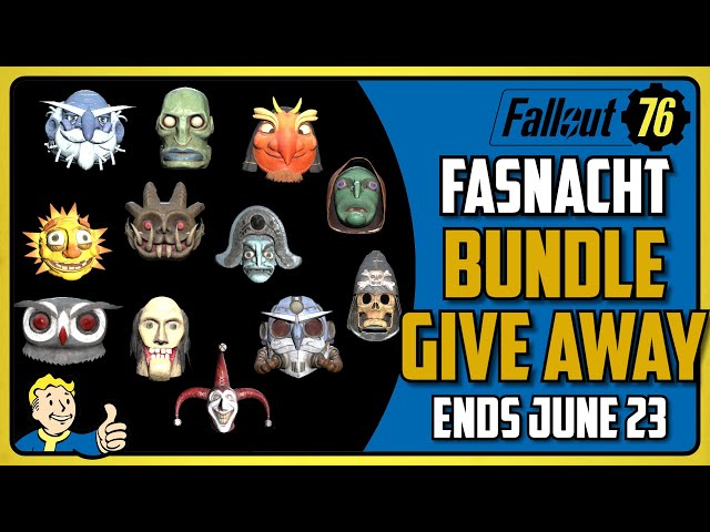Fallout 76 News Fasnacht Parade Mask Bundle - YouTube