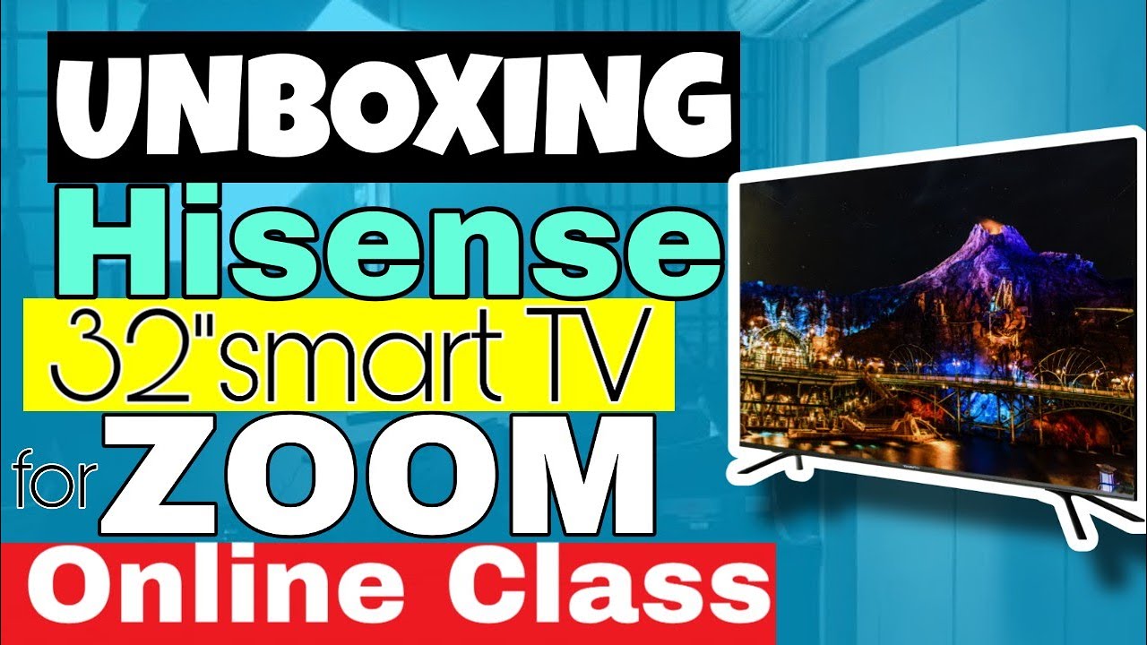 Unboxing Hisense 32 inches fullHD smart tv 32E5600, How to use