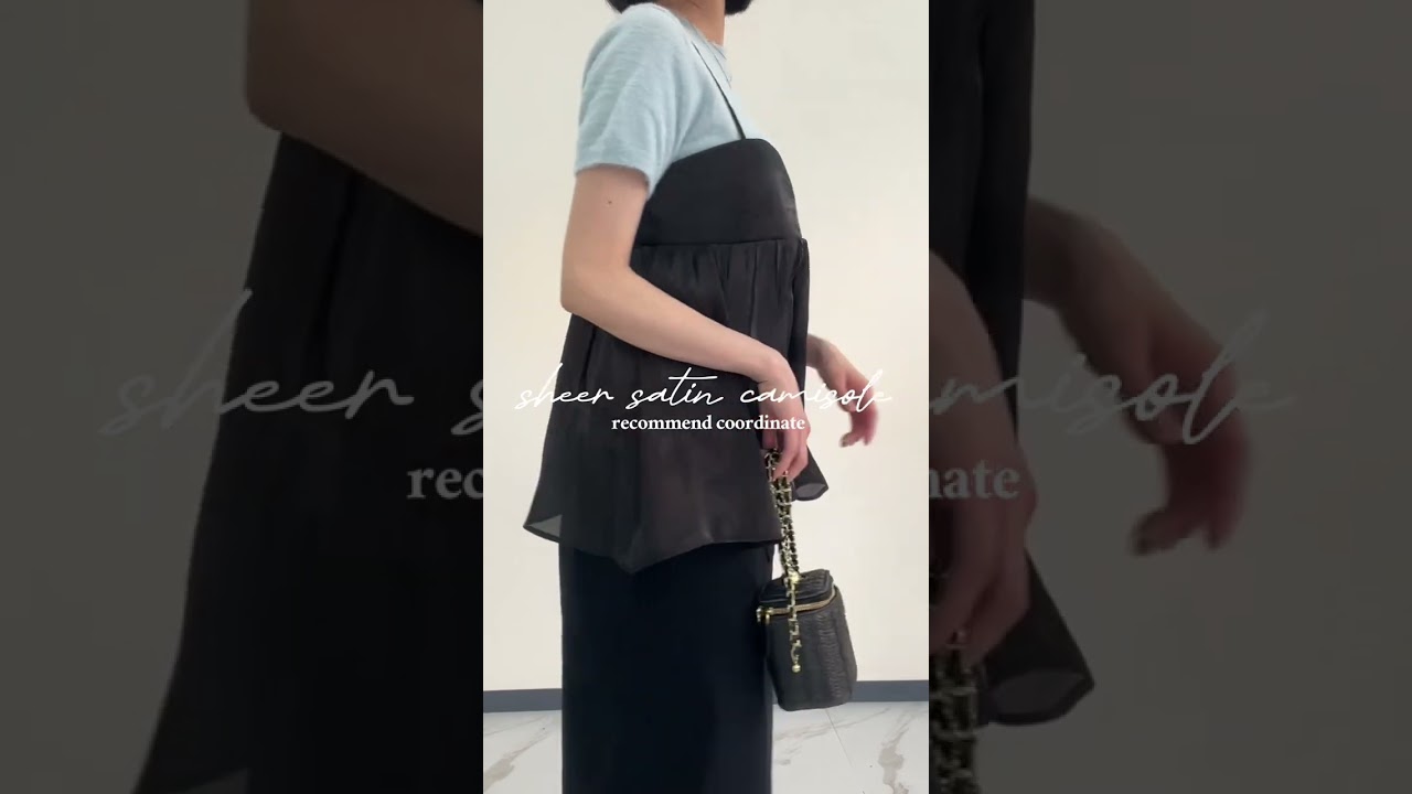 シアーサテンキャミソールビスチェトップス [C7061] - レディース