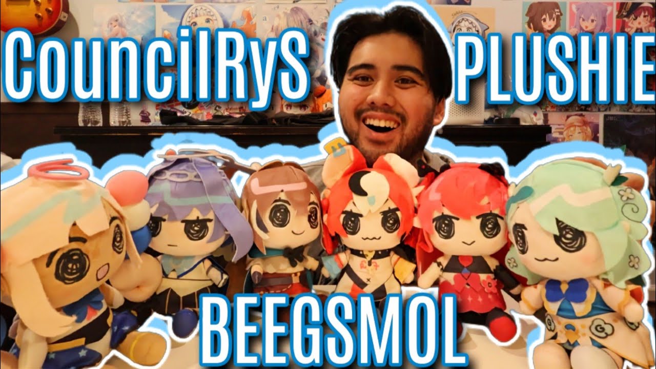 HOLOLIVE CouncilRyS BEEGSMOL PLUSHIES Unboxing - YouTube